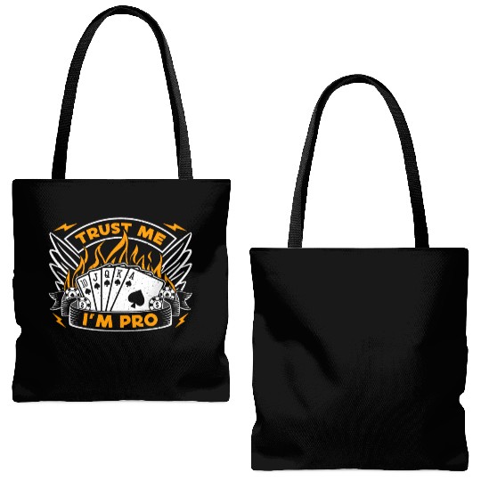 Classic Blackjack Trust Me I'm Pro Loves Card Game Tote Bags (AOP)