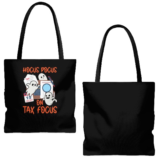 Hocus Focus on Tax Focus Accountant Halloween Tote Bags (AOP)