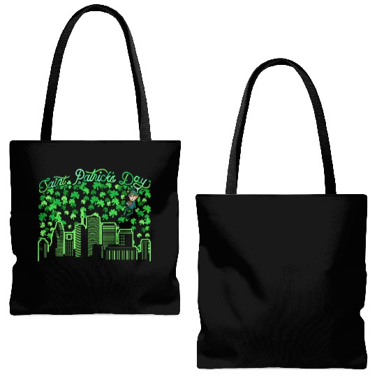 Saint Patrick's Day Houston Texas Tote Bags (AOP)