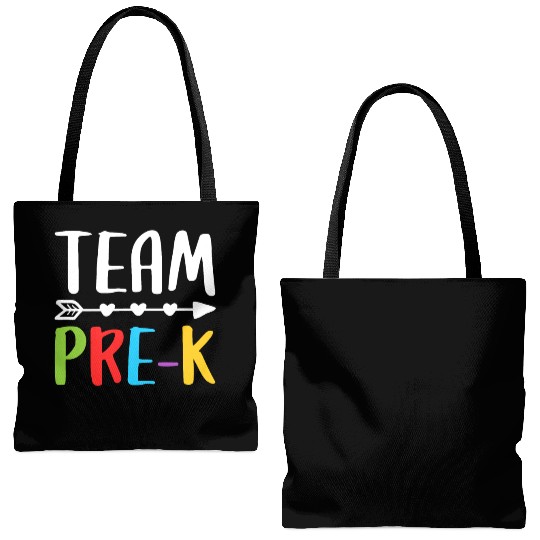 Team Pre-K, Teacher Back To School Tote Bags (AOP)