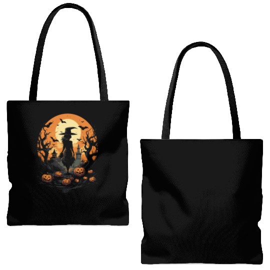 Embrace the Magic Halloween Witch Tote Bags (AOP)