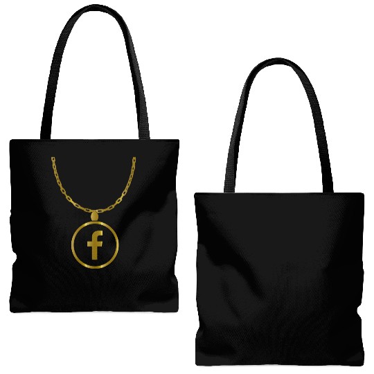 Facebook necklace Tote Bags (AOP)
