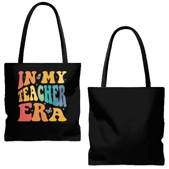 Groovy In My Teacher Era, Teachers, Teaching Tote Bags (AOP)