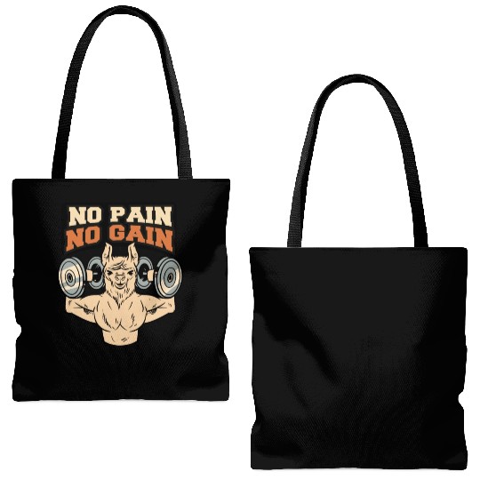 No pain, no gain Tote Bags (AOP)