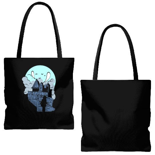 Horror House Halloween Fan Gift Tote Bags (AOP)