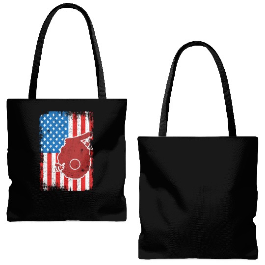 Patriotic US Beekeeper Tote Bags (AOP)