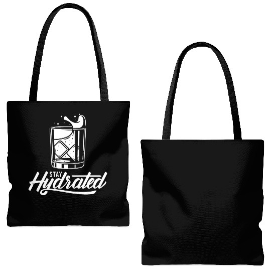 Stay Hydrated Funny Alcohol Lover Design Tote Bags (AOP)