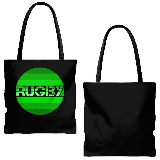Green Rugby Logo For Rugby Fan Tote Bags (AOP)