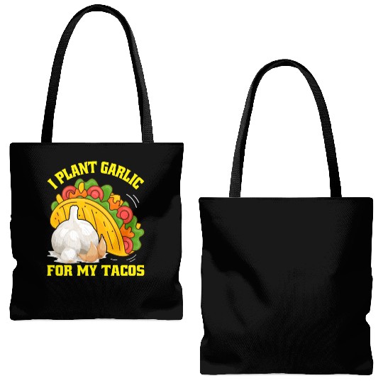 I Plant Garlic for My Tacos Plants Gardening Tote Bags (AOP)