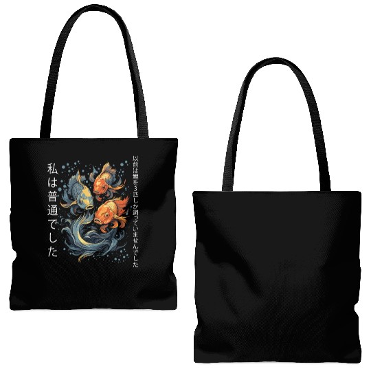Koi Fish Koi Carp Japanese Koi Garden-Pond funny Tote Bags (AOP)