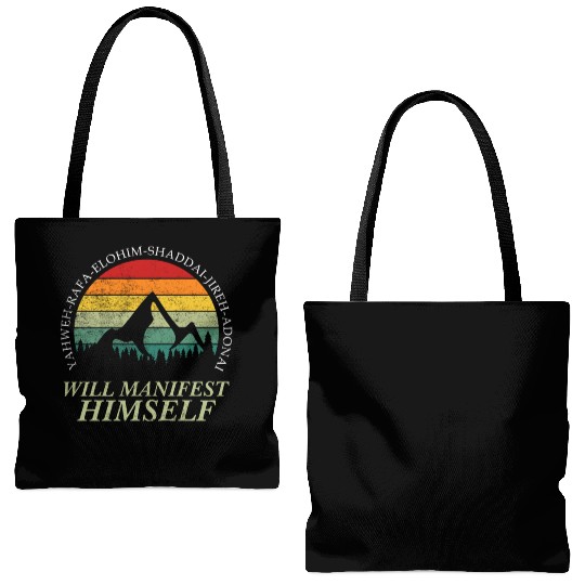 Yahweh - Will Manifest Himself Worshiper Inspiring Tote Bags (AOP)