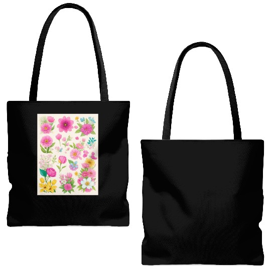 Buttercup and Marigold Spring Flowers Tote Bags (AOP)
