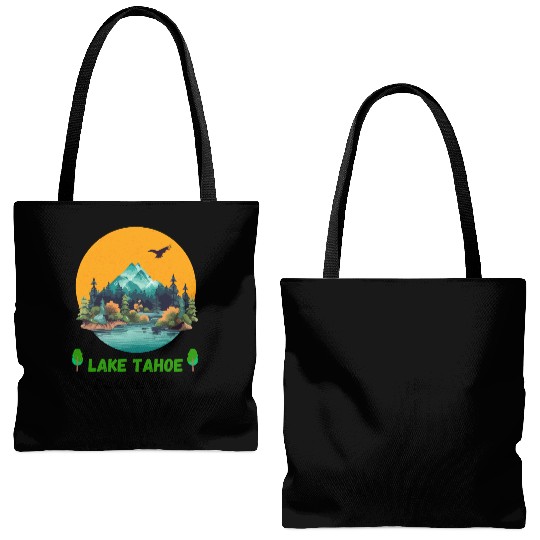 Lake Tahoe California Tote Bags (AOP)