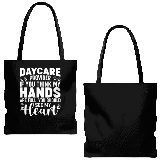 Daycare Provider Childcare Pre-k Teacher Appreciat Tote Bags (AOP)