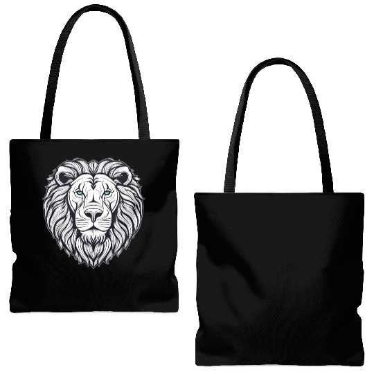 lion heart Tote Bags (AOP)