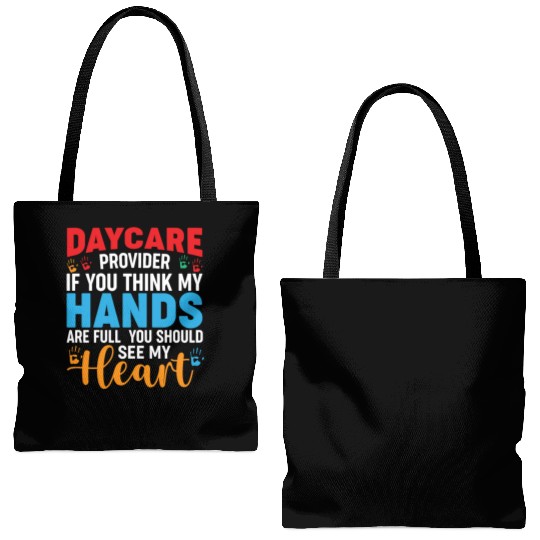 Daycare Provider Childcare Pre-k Teacher Appreciat Tote Bags (AOP)