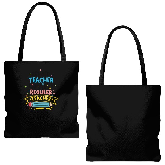 Retired Teacher Just Like A Regular Teacher Tote Bags (AOP)