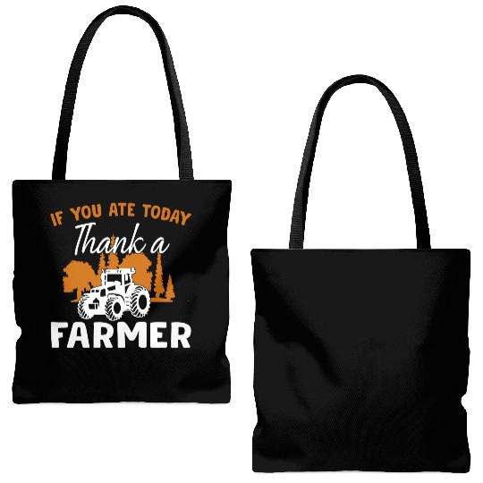 If You Ate Today Thank A Farmer Farmer Tote Bags (AOP)