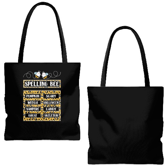 Spelling Bee Halloween Teachers Tote Bags (AOP)