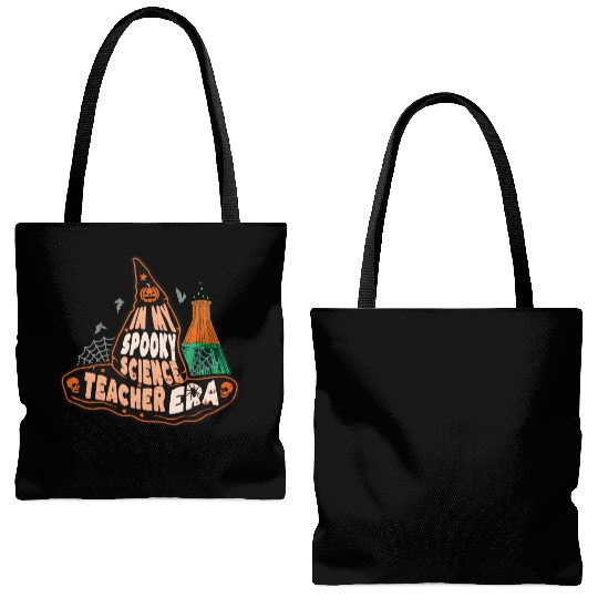 In My Spooky Science Teacher Era Witch Tote Bags (AOP)