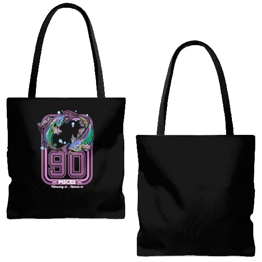 Pisces Born in 1990 Zodiac star sign horoscope Ast Tote Bags (AOP)