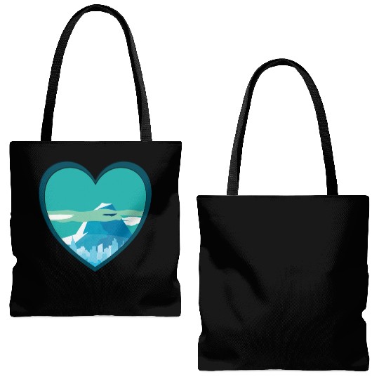 Blue mountain Tote Bags (AOP)