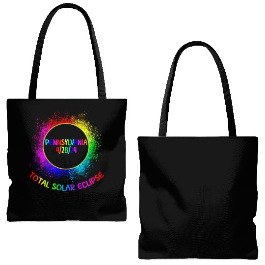 Total Solar Eclipse Pennsylvania 4/28/24 Kids Tote Bags (AOP)