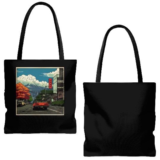 fall in japan Tote Bags (AOP)