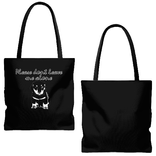 Cute rottweiler puppy Tote Bags (AOP)