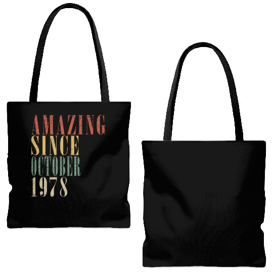 october 1978 Anniversary october 1978 october Tote Bags (AOP)