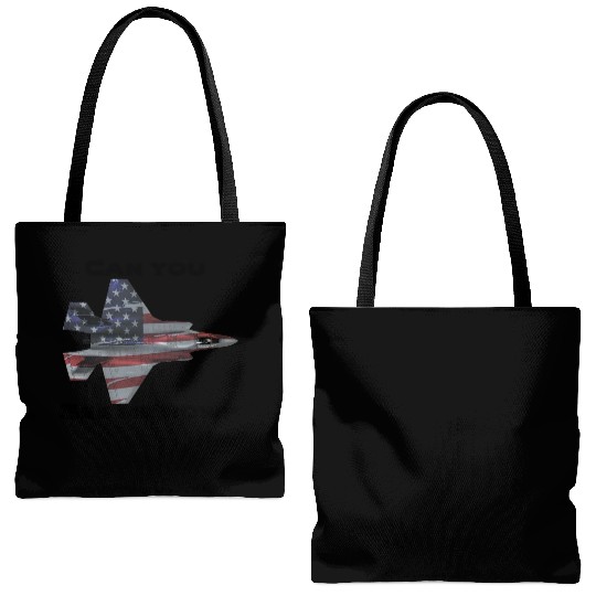 Can you see me now F-35 Tote Bags (AOP)