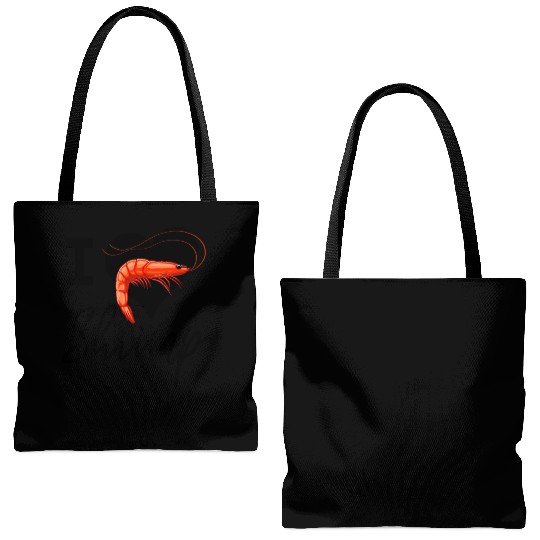 I Love Shrimp Tote Bags (AOP)