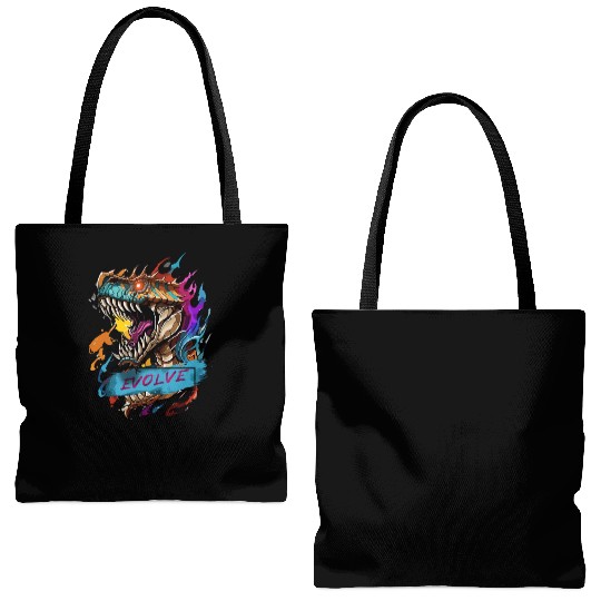 Roaring Evolution Tote Bags (AOP)