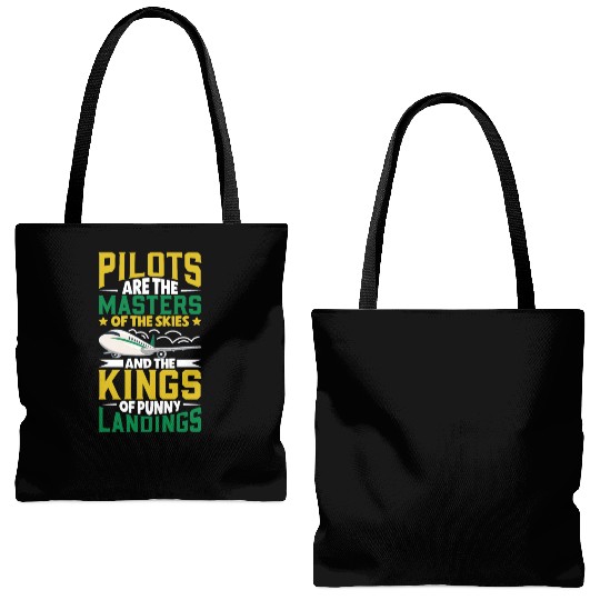 Pilot Aviation Airplane Airline Future Pilots Tote Bags (AOP)
