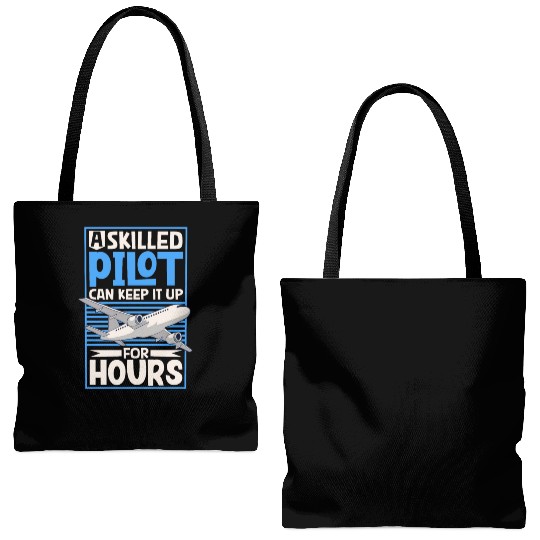 Pilot Aviation Airplane Airline Future Pilots Tote Bags (AOP)