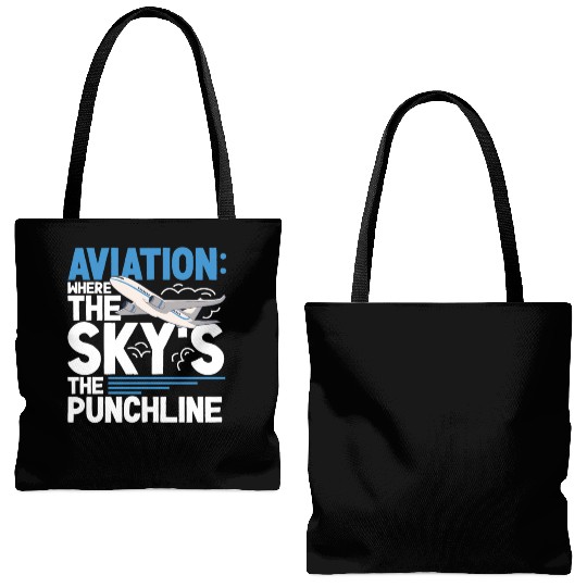 Pilot Aviation Airplane Airline Future Pilots Tote Bags (AOP)