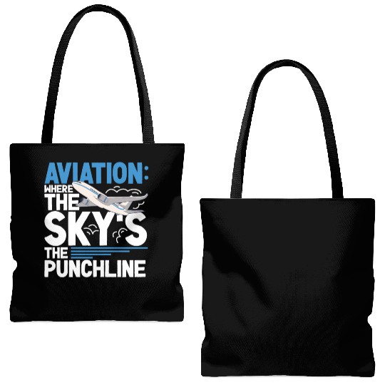Pilot Aviation Airplane Airline Future Pilots Tote Bags (AOP)