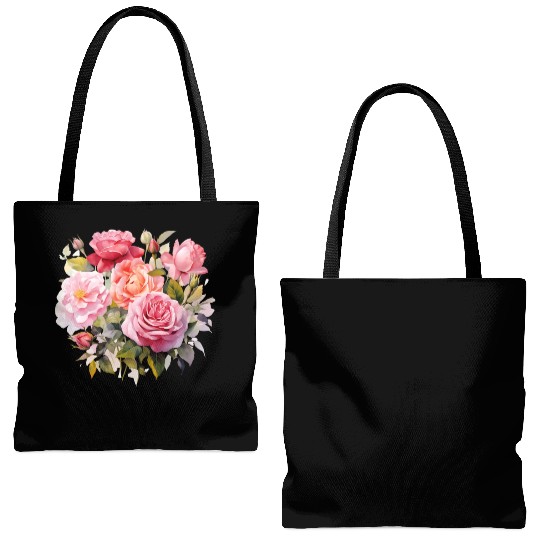 Nature's Artistic Elegance English Rose Tapestry Tote Bags (AOP)
