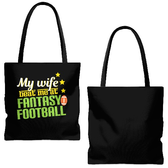 My Wife Beats Me At Fantasy Football Loser Men Tote Bags (AOP)