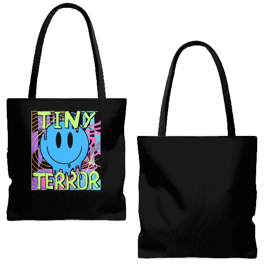 Tiny Terror Streetwear Tote Bags (AOP) All Neon Colors