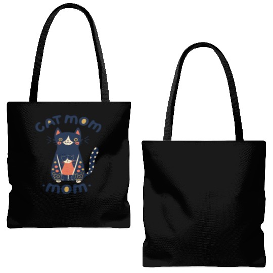 cat mom , cute cat , I love my cat , animal , pet Tote Bags (AOP)
