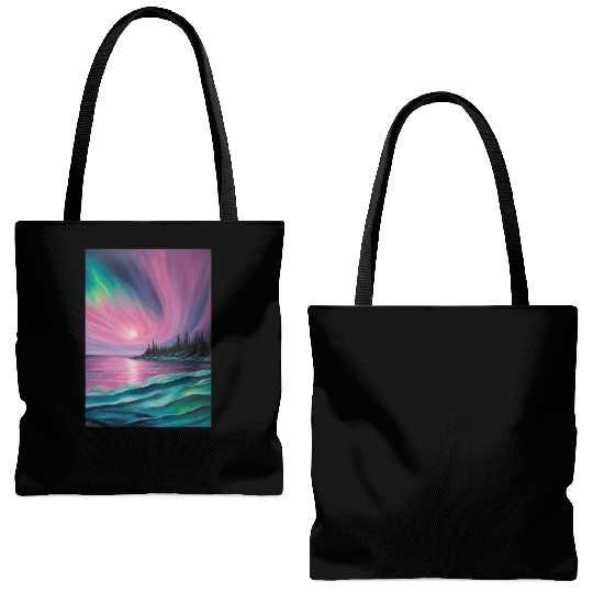 Northern lights Tote Bags (AOP)
