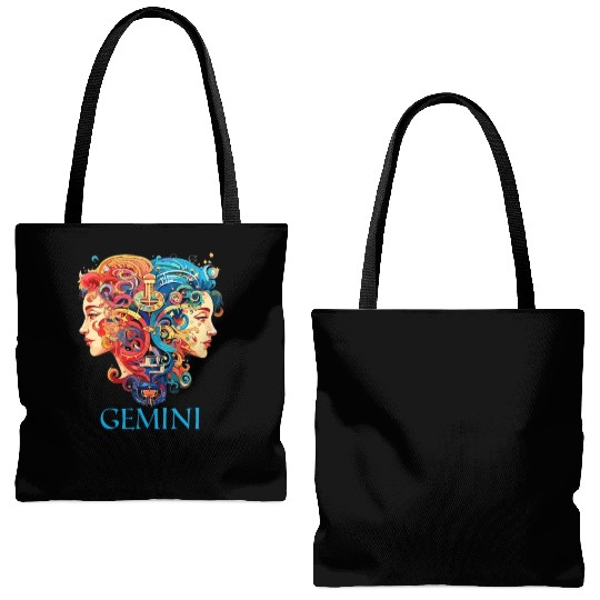 Embrace Your Gemini Identity: Gemini Pride Tote Bags (AOP)