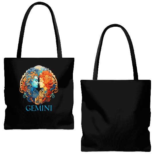 Embrace Your Gemini Identity: Gemini Zodiac Tote Bags (AOP)