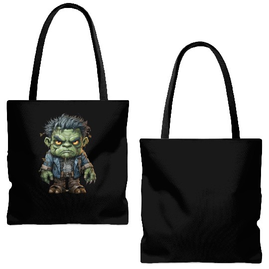 Halloween Frankie's Playful Monster Mash Tote Bags (AOP)