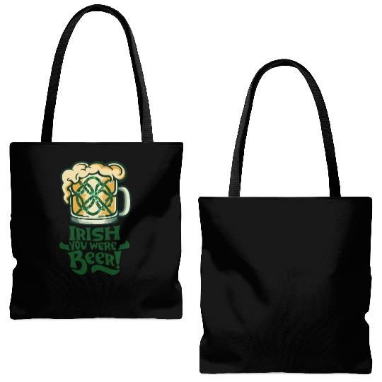 Irish you were beer Tote Bags (AOP)