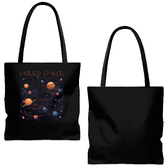 i need space, planets constellation Tote Bags (AOP)