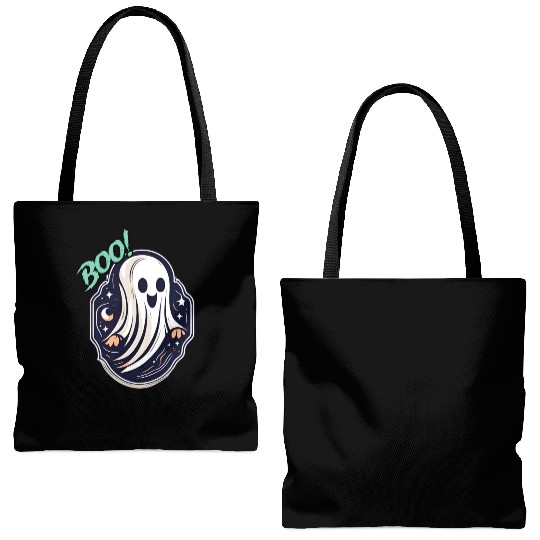 Ghost / Boo / Spook / Sheet / Costume / Halloween Tote Bags (AOP)