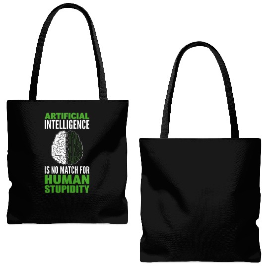 Data Robot AI Computer Science Machine Learning Tote Bags (AOP)