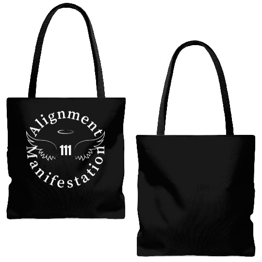 111 Angel Number Manifest Unisex Softstyle Tote Bags (AOP)